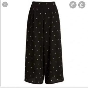 LEITH (Nordstrom) High Waist Crop Wide Leg Palazzo